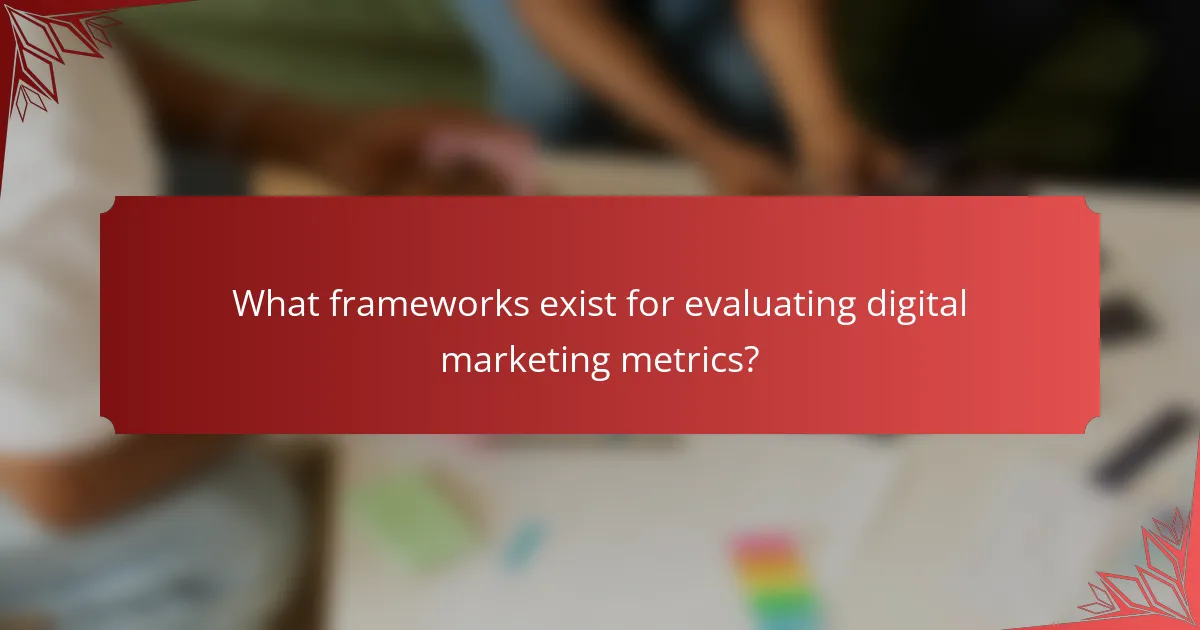 What frameworks exist for evaluating digital marketing metrics?